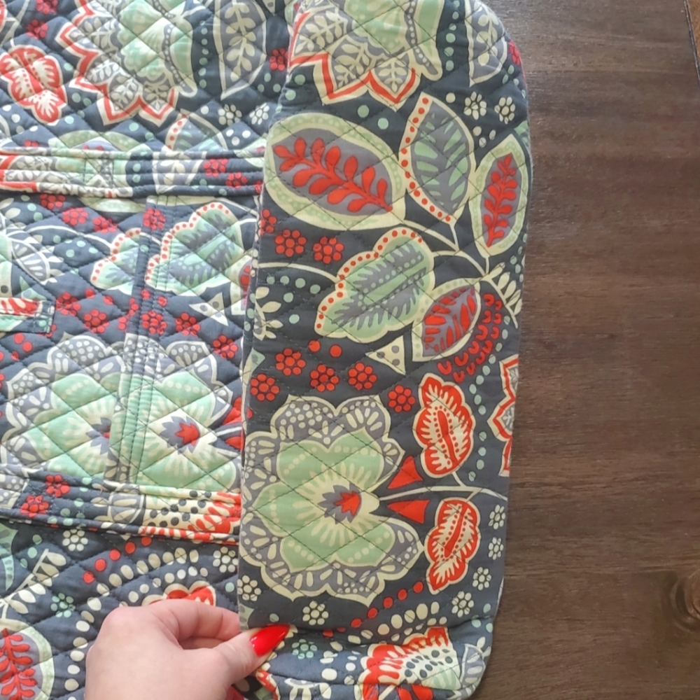 New Vera Bradley Floral Tote Shopper Handbag Purse - Picture 5 of 11